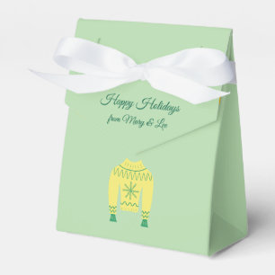 Caja Para Regalos Festividad Retro Fantasía Navidades de suéter favo