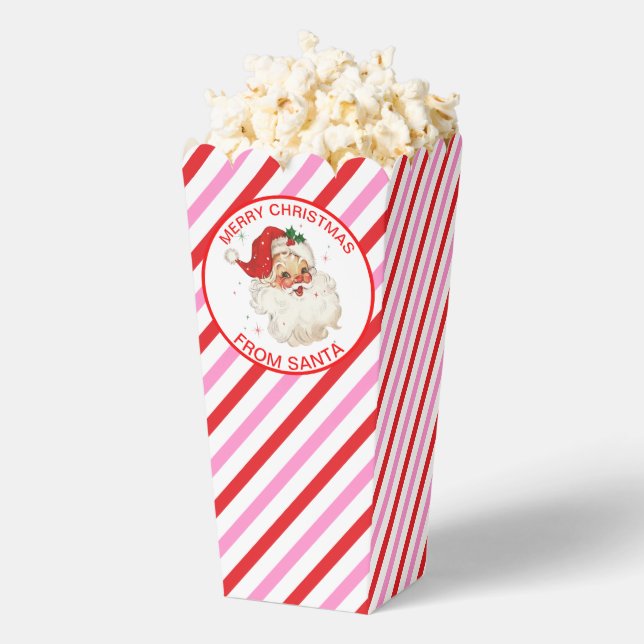 Caja Para Regalos Festividad Stripe Red Pink From Santa Gift (apareció)