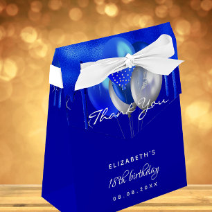 Caja Para Regalos Festividades de cumpleaños globos azules reales gr