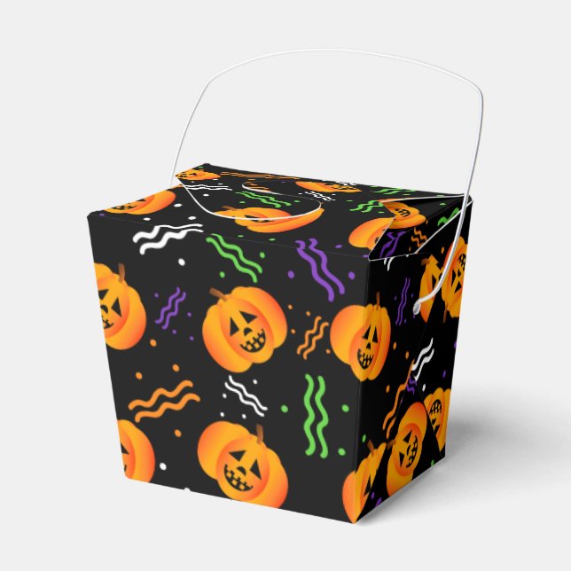 Caja Para Regalos Festividades Jack-O'-Lanterns (Front Side)
