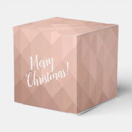 Caja Para Regalos Festividades navideñas rosa oro moda metálica