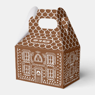 Caja Para Regalos Festividades personalizadas de pan de jengibre par