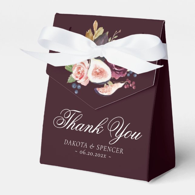 Caja Para Regalos Fibras en Blogueo | Moody Rustic Floral Bouquet (Front Side)