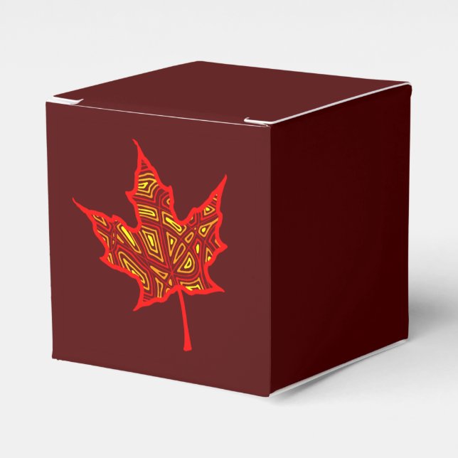 Caja Para Regalos Fiery Leaf (Costado Anverso)