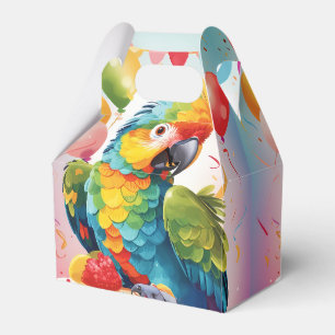 Caja Para Regalos Fiesta Animal Cute Parrot v2  