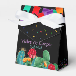 Caja Para Regalos Fiesta Boda de Cactus floral mexicano