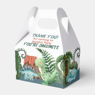 Caja Para Regalos Fiesta como un cumpleaños de dinosaurio
