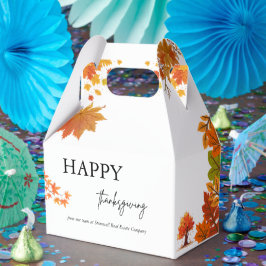Caja Para Regalos Fiesta de Acción de Gracias de Otoño Acogedor
