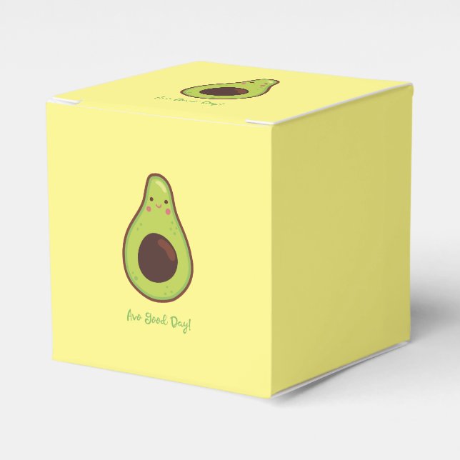 Caja Para Regalos Fiesta de aguacates de Avo Good Day Punny (Costado Anverso)