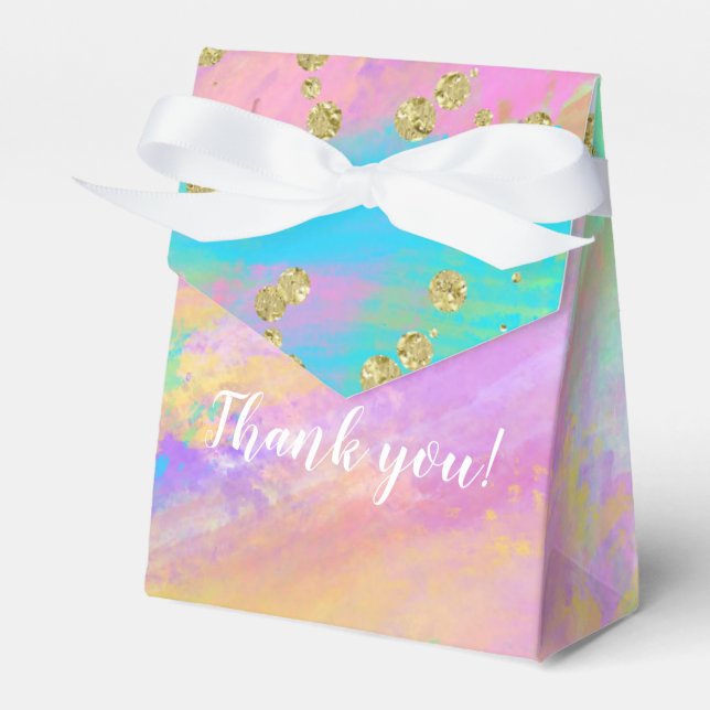 Caja Para Regalos Fiesta de animales de la selva azul púrpura de Cut (Front Side)