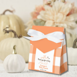 Caja Para Regalos Fiesta de Baby Shower de Calabacita Dulce Naranja