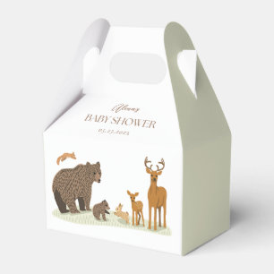 Caja Para Regalos Fiesta de Baby Shower de Woodland Forest Animals