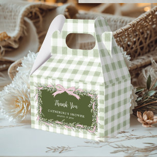 Caja Para Regalos Fiesta de Baby Shower del Ganso Tonto en Verde Sal