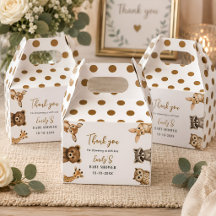 Fiesta de Baby Shower Safari Neutral en cuanto al