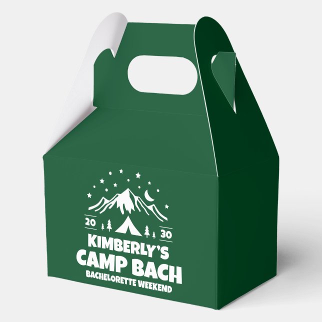 Caja Para Regalos Fiesta de Bach en Campamento Verde (Anverso)