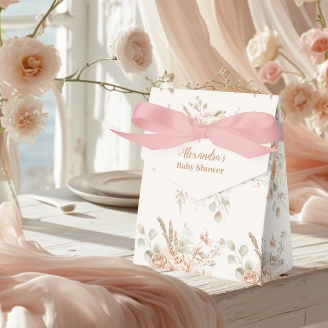 Caja Para Regalos Fiesta de Bebé Boho Flor Silvestre (Subido por el creador)