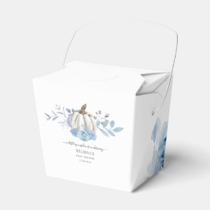 Caja Para Regalos Fiesta de Bebé Floral de Calabaza Azul Lila