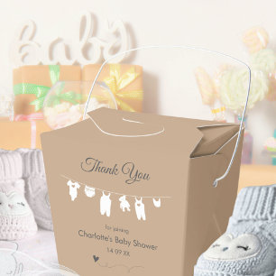 Caja Para Regalos Fiesta de Bienvenida Minimalista de Arena para Beb