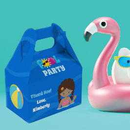 Caja Para Regalos Fiesta de billar Personalizado de Chica de cumplea