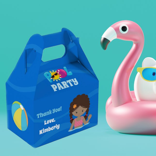Caja Para Regalos Fiesta de billar Personalizado de Chica de cumplea (Subido por el creador)
