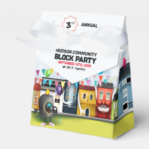 Caja Para Regalos Fiesta de Bloques de Vecindad