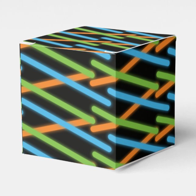 Caja Para Regalos Fiesta de brillo de etiqueta láser (Costado Anverso)