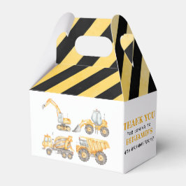 Caja Para Regalos Fiesta de Camión de Cumpleaños de Construcción