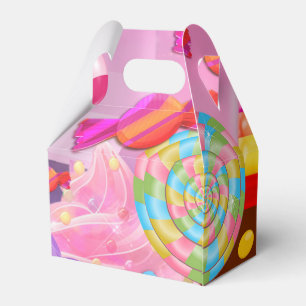 Caja Para Regalos Fiesta de Candy Land Fantasía Dulces Cumpleaños