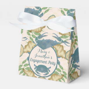 Caja Para Regalos Fiesta de Cangrejos-Acuarela Cangrejos Azules, Com