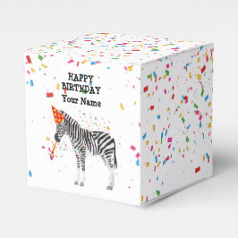 Caja Para Regalos Fiesta de cebra - Animales en la fiesta de cumplea