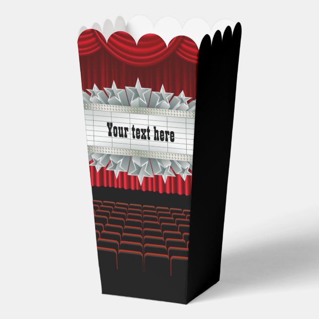 Caja Para Regalos Fiesta de cine lindo palomitas (Anverso)