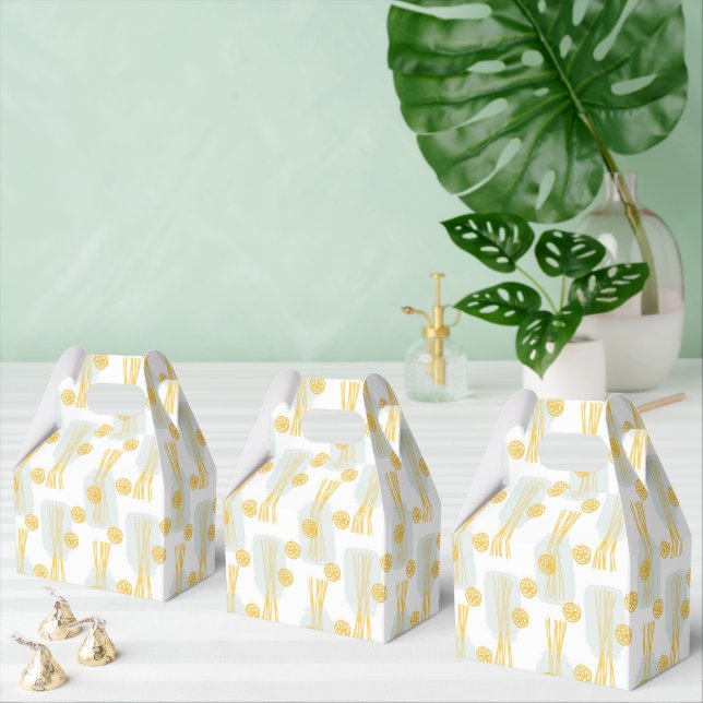 Caja Para Regalos fiesta de comida de pasta tierno (Múltiple)
