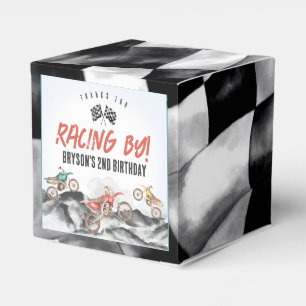 Caja Para Regalos Fiesta de cumpleaños al aire libre de moto sucia