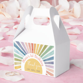 Caja Para Regalos Fiesta de cumpleaños Boho Sunshine