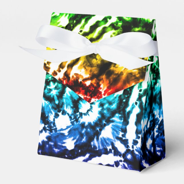 Caja Para Regalos Fiesta de Cumpleaños con Estrella de Mandala Tie D (Front Side)