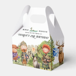 Caja Para Regalos Fiesta de cumpleaños con tema escocés