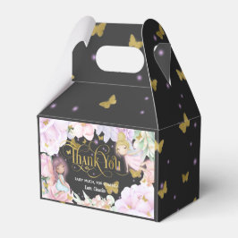 Caja Para Regalos Fiesta de cumpleaños con temática de hadas y jardí
