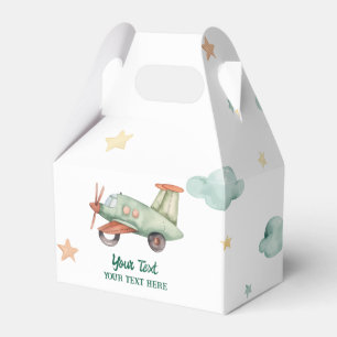 Caja Para Regalos Fiesta de cumpleaños de avión colorido moderno par