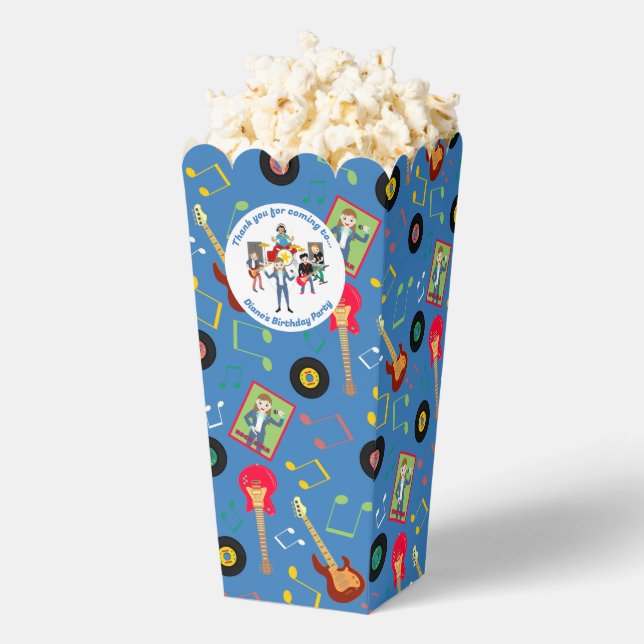 Caja Para Regalos Fiesta de cumpleaños de banda de Chica estrella de (apareció)