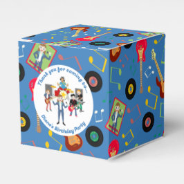 Caja Para Regalos Fiesta de cumpleaños de banda de Chica estrella de