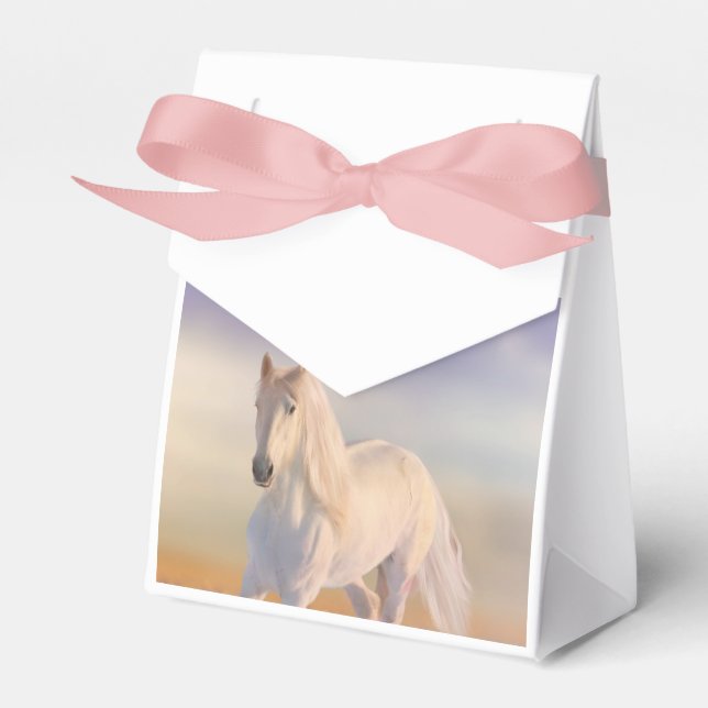 Caja Para Regalos Fiesta de cumpleaños de caballo personalizada (Front Side)