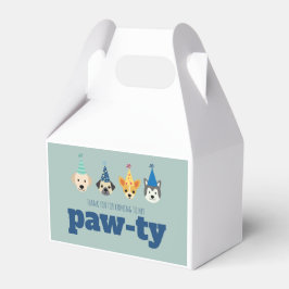 Caja Para Regalos Fiesta de cumpleaños de cachorro, Perro Paw-ty, ni