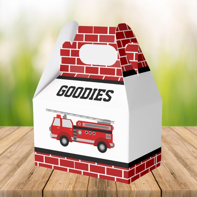 Caja Para Regalos Fiesta de Cumpleaños de Camión de Bomberos (Subido por el creador)