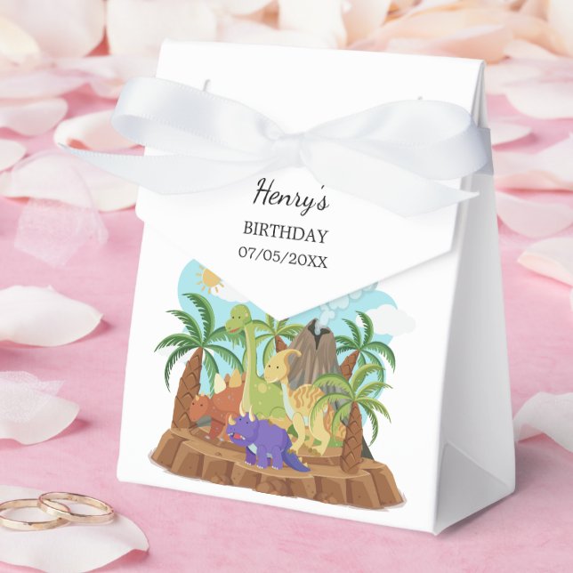 Caja Para Regalos Fiesta de cumpleaños de Dinosaur (Boda)