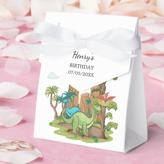 Caja Para Regalos Fiesta de cumpleaños de Dinosaur (Boda)