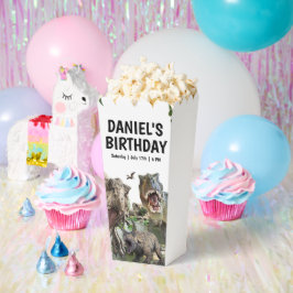 Caja Para Regalos Fiesta de cumpleaños de Dinosaur Printable, Fiesta