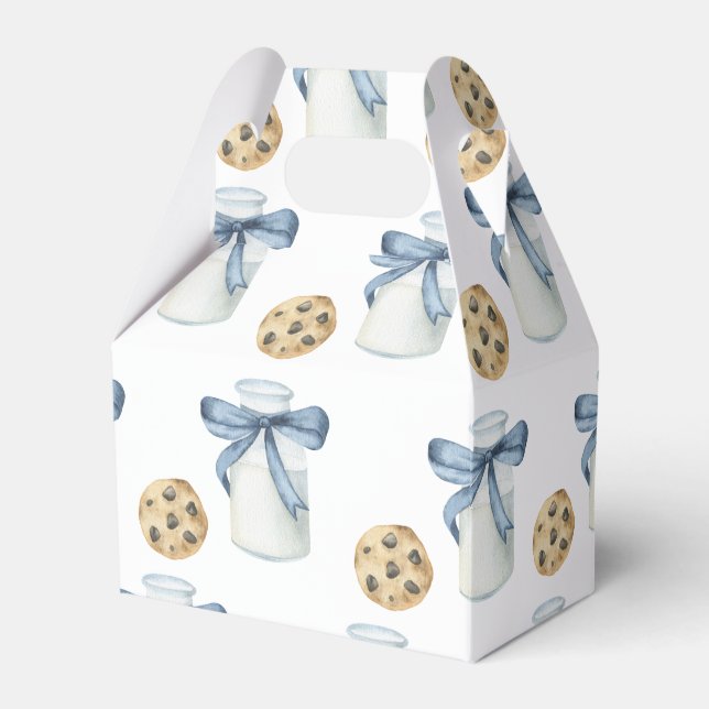 Caja Para Regalos Fiesta de Cumpleaños de Galleta y Leche (Front Side)