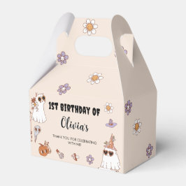 Caja Para Regalos Fiesta de cumpleaños de Groovy Halloween