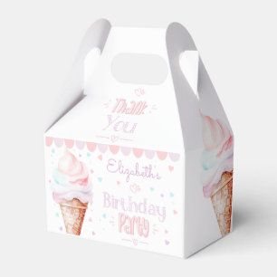 Caja Para Regalos Fiesta de cumpleaños de helados