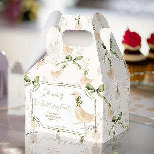 Caja Para Regalos Fiesta de cumpleaños de la guardería de oca rima